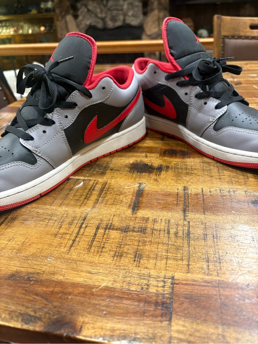 Nike Air Jordan 1 Low - Cement Fire Red - Picture 3 of 6